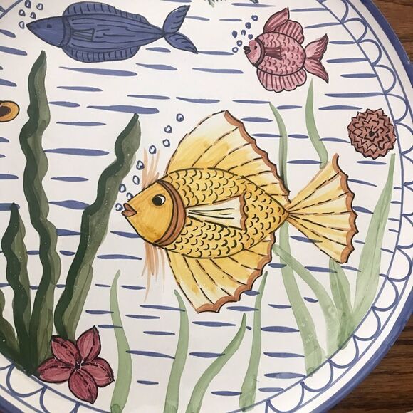 Set of 3 Portugal fish chargers wall hangings - Picture 4 of 7